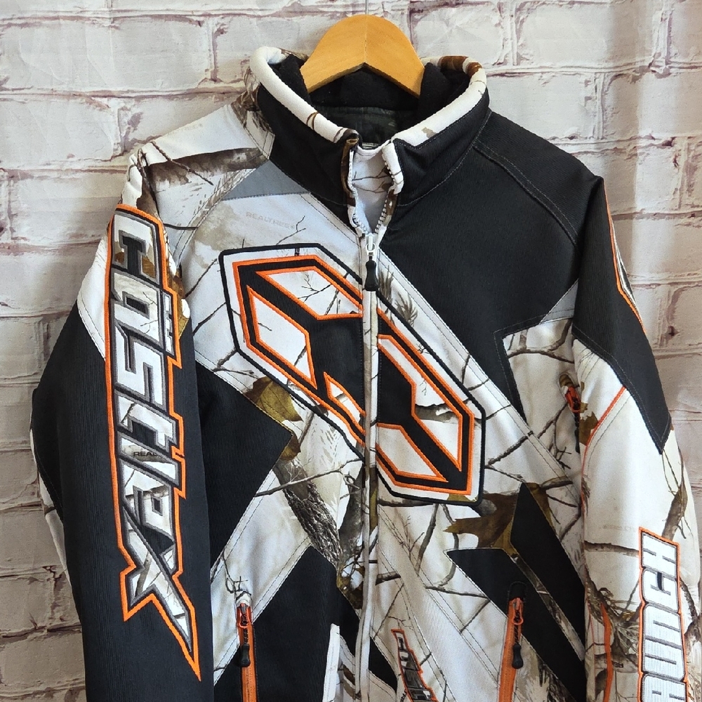 Men's Camouflage Jacket - Black and White